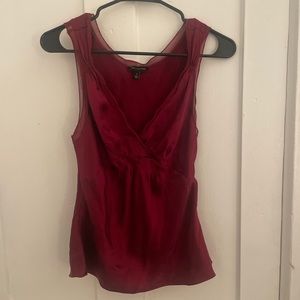 90s silk red tank top